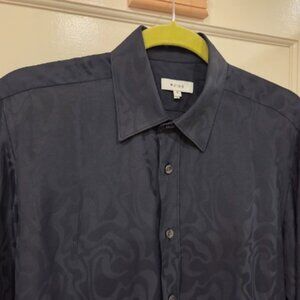 Reiss Women's Long Sleeve Black Leopard Print Top (S)